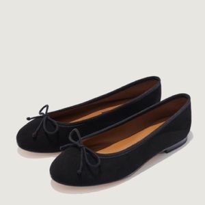 MARGAUX The Demi Black Suede Flats